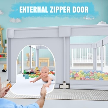 Baby Playpen 74x50 Safe and Spacious for Toddlers