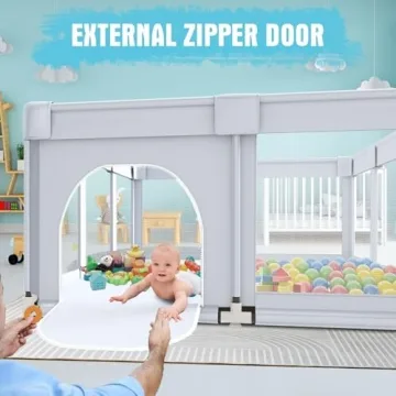 Baby Playpen 74x50 Safe and Spacious for Toddlers