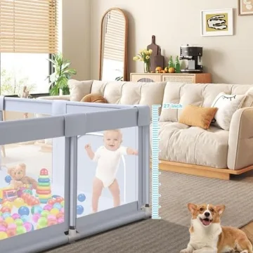 Baby Playpen 74x50 Safe and Spacious for Toddlers