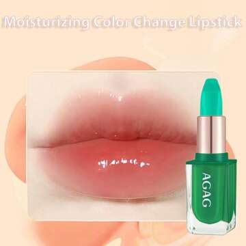 Aloe Vera Lipstick Lip Balm, Magic Temperature Colour Changing Lipstick Long-Lasting Nutritious Lips Moisturizer Jelly Lip Makeup, 1 Count