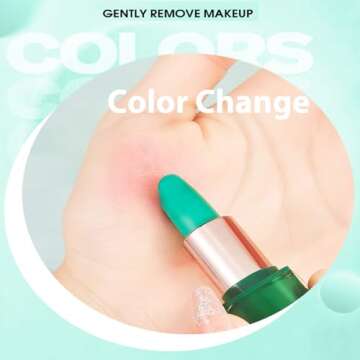 Aloe Vera Lipstick Lip Balm, Magic Temperature Colour Changing Lipstick Long-Lasting Nutritious Lips Moisturizer Jelly Lip Makeup, 1 Count