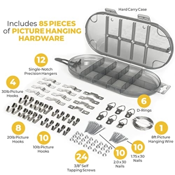 Go Hang It! Pro Picture Hanging Kit for Easy Decorating