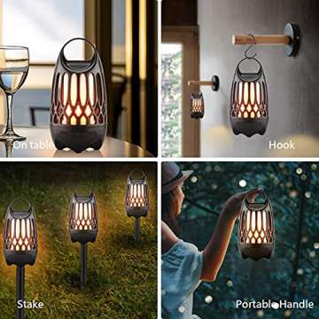 Viiwuu Outdoor Speaker, Led Flame Bluetooth Speakers Torch Atmosphere Bluetooth Speakers Outdoor Portable Bluetooth Speaker with HD Audio and Enhanced Bass BT 5.0 for iPhone Android (A2+)