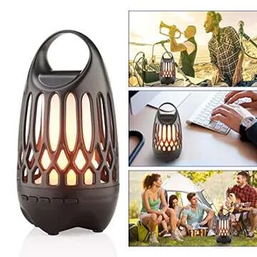 Viiwuu Outdoor Speaker - LED Flame Bluetooth Speaker with HD Audio