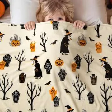 Haunted Halloween Blanket 50" x 70" for Cozy Comfort
