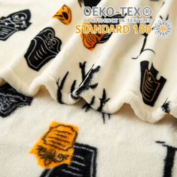 Haunted Halloween Blanket 50" x 70" for Cozy Comfort