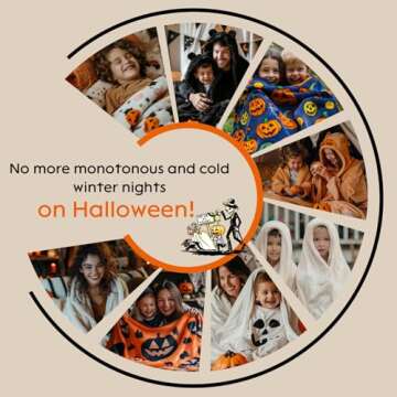 Haunted Halloween Blanket 50" x 70" for Cozy Comfort