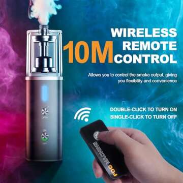 handheld fog machine,Outdoor Remote Control Smoke Machine,Indoor Portable Fog Machine For Photography, Father's Day Halloween Party