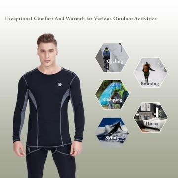 DIKAMEN Men's Thermal Underwear for Ultimate Warmth