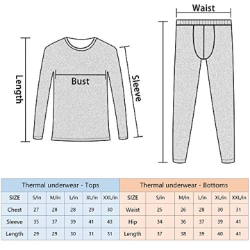 DIKAMEN Men's Thermal Underwear for Ultimate Warmth