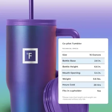 IRON °FLASK Co-Pilot 16 Oz Insulated Travel Mug