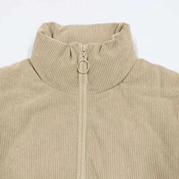 SAUKOLE Womens Quilted Bomber Jackets Dolman Long Sleeve Full-zip Lightweight Baggy Short Down Coats