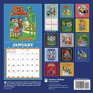 The Darker Side of Childhood: A Fiendishly Funny 2020 Wall Calendar