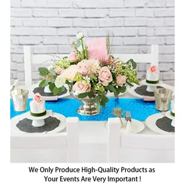 Turquoise Sequin Table Runners for Weddings and Parties