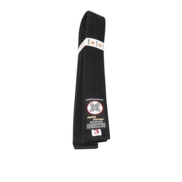 Ronin Deluxe Cotton Black Belt for Karate, Judo, Tae Kwon Do, Aikido, Jujitsu Martial Arts