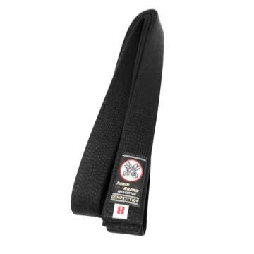 Ronin Deluxe Cotton Black Belt for Karate, Judo, Tae Kwon Do, Aikido, Jujitsu Martial Arts