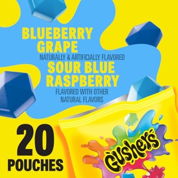 Gushers Fruit Snacks - Blueberry & Sour Blue Raspberry Family Pack