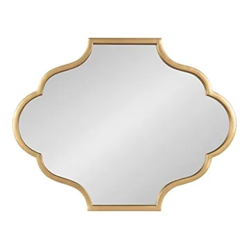 Rowla Modern Scalloped Gold Wall Mirror - Glamorous Decor