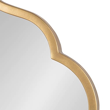 Rowla Modern Scalloped Gold Wall Mirror - Glamorous Decor