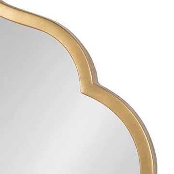 Rowla Modern Scalloped Gold Wall Mirror - Glamorous Decor