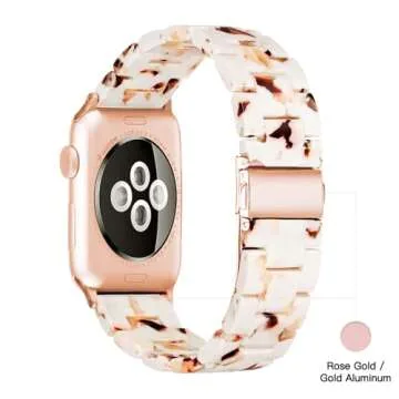 Light Apple Watch Band-Fashion Resin Apple Watch Series 10 Series 9 Series 8 band,iWacth Bands,Apple...