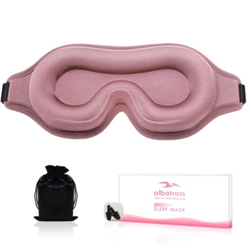 3D Sleep Eye Mask for Complete Sleep Darkness and Comfort