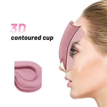 3D Sleep Eye Mask for Complete Sleep Darkness and Comfort