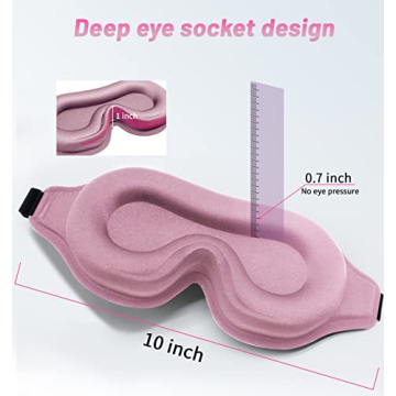 3D Sleep Eye Mask for Complete Sleep Darkness and Comfort