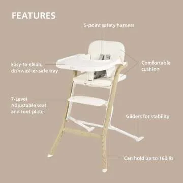 Unilove Grow with Me High Chair - Stylish & Adjustable