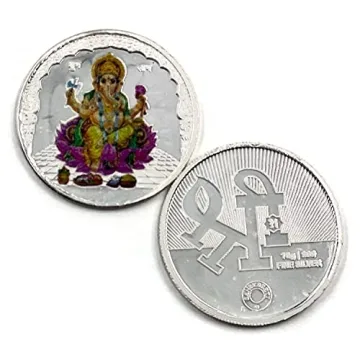 Pure Silver Ganesha Coin 10g - Perfect Gift for All Occasions