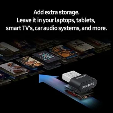 SAMSUNG FIT Plus 64GB USB 3.1 Flash Drive - 300MB/s Performance