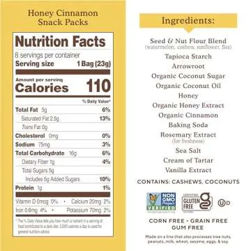 Simple Mills Honey Cinnamon Snack Packs - Delicious & Healthy