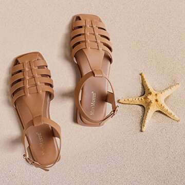 MaxMuxun Women’s Summer Roman Flat Sandals for Comfort