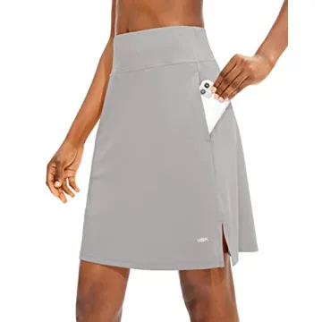 Viodia Women's 20" Knee Length Skorts - Athletic, Modest & Stylish with 5 Pockets