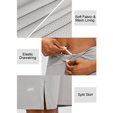 Viodia Women's Athletic Skorts with Pockets UPF50+