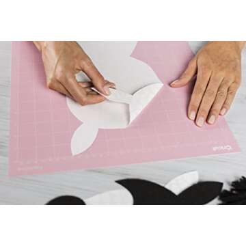 Cricut FabricGrip Adhesive Cutting Mat 12"x24", High Density Fabric Craft Cutting Mat, Made of Quali...