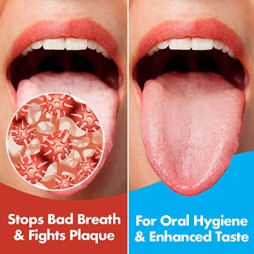Stainless Steel Tongue Scrapers for Bad Breath & Bacteria