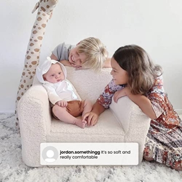 Delta Children Cozee Sherpa Chair for Toddlers - Comfy & Stylish