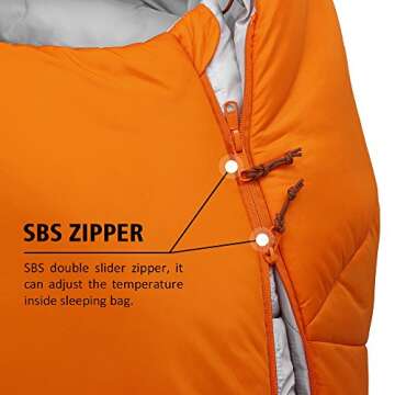 Winner Outfitters Mummy Sleeping Bag for Colder Climates