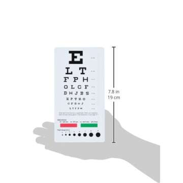 Prestige Medical PRE3909 Snellen Pocket Eye Chart