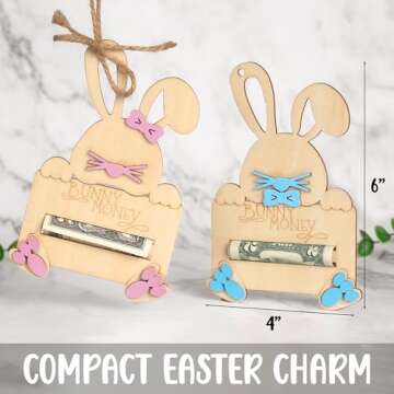 Easter Bunny Money Holder for Cash Gift and Card