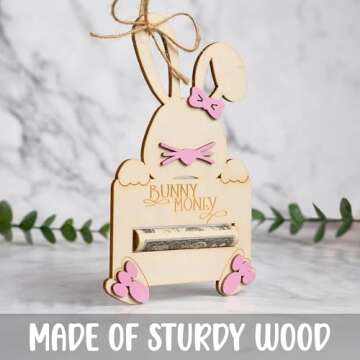 Easter Bunny Money Holder for Cash Gift and Card