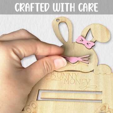 Easter Bunny Money Holder for Cash Gift and Card