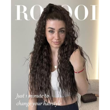 Rosooi 26 Inch Long Black Ponytail Extension for Women