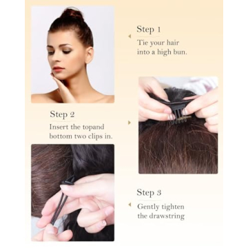 Rosooi 26 Inch Long Black Ponytail Extension for Women