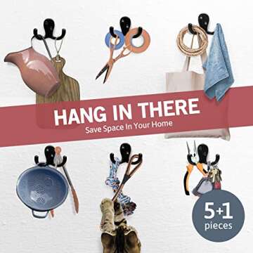 Jack N’ Drill Double Coat Hooks - Versatile & Easy to Install