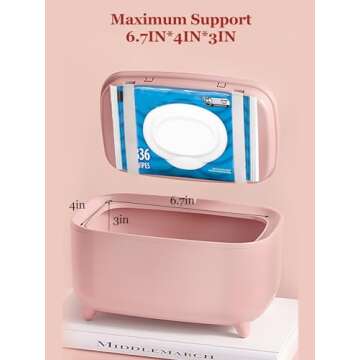 Wipe Warmer - 2025 New Premium Baby Wet Wipes Dispenser, Baby Wipe Warmer for Home Use - Essential Calentador De Wipes para Bebes - Travel Friendly with Direct Plug-in Power Supply