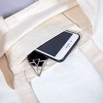 ELEGANTPARK Teach Love Inspire Bag Teacher Gifts for Women Appreciation Week Graduation Birthday Valentines Day Christmas Present Canvas Tote Shoulder Bag with Pocket Cotton