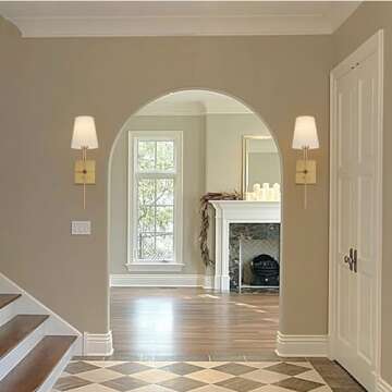 Rizzyluz Dimmable Wall Sconces Set of 2 Elegant Design