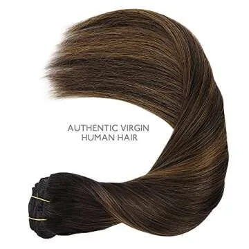 WENNALIFE Clip In Hair Extensions Real Human Hair